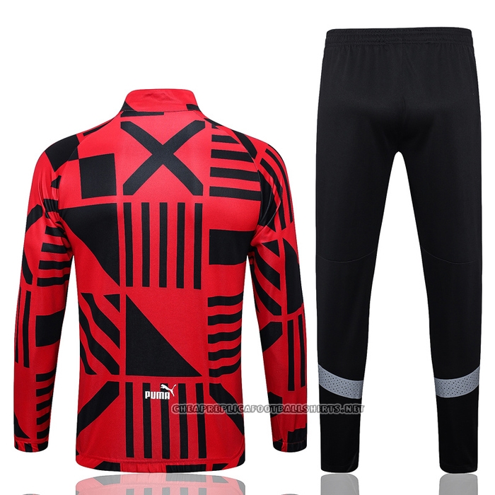 Jacket Tracksuit AC Milan 2022-2023 Red and Black